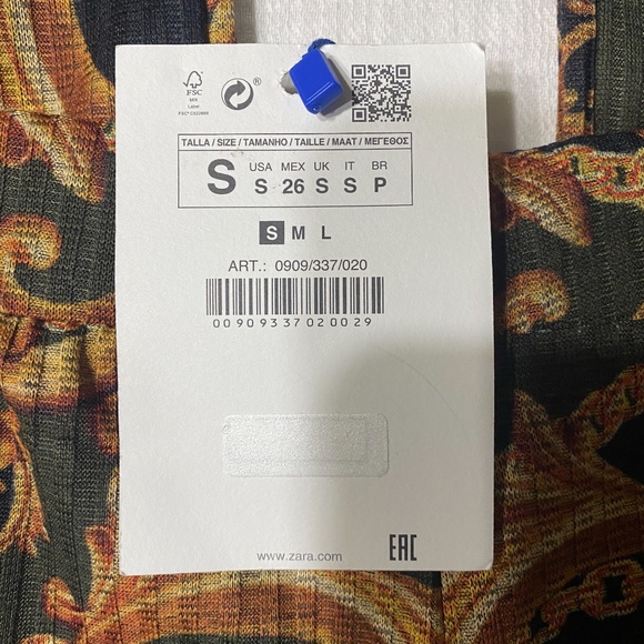 Zara Ribbed Textured Pant NWT Small - Picture 5 of 7